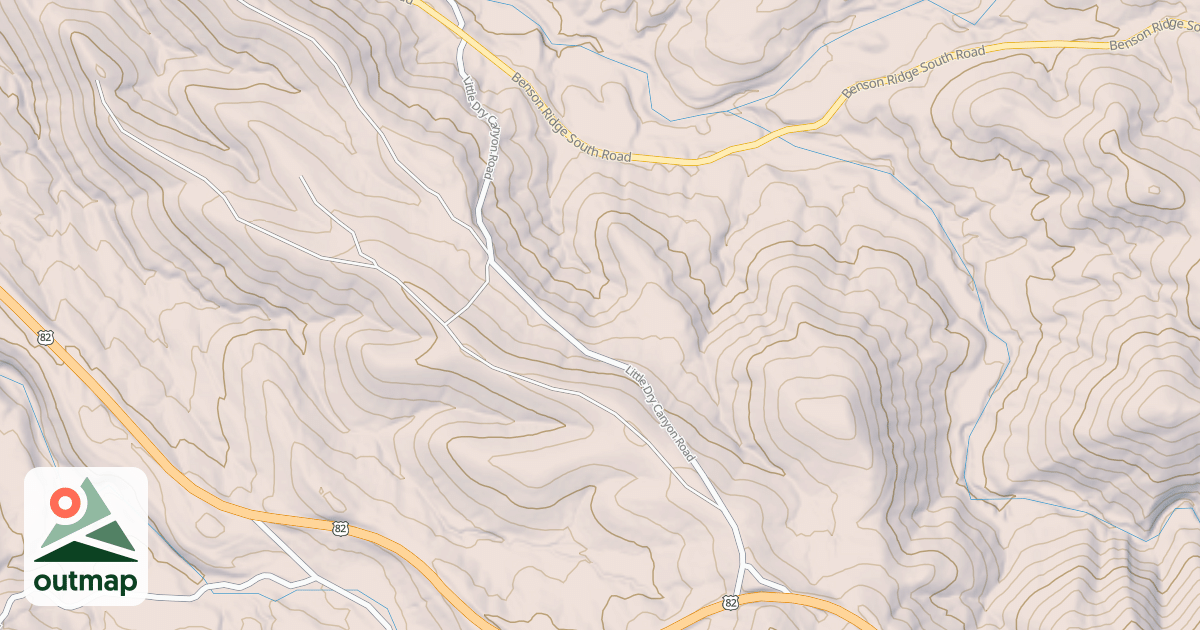 Map of LITTLE DRY CANYON