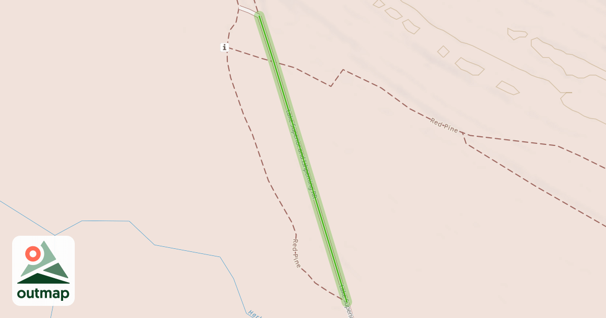 Map of Lake Superior and Ishpeming RR