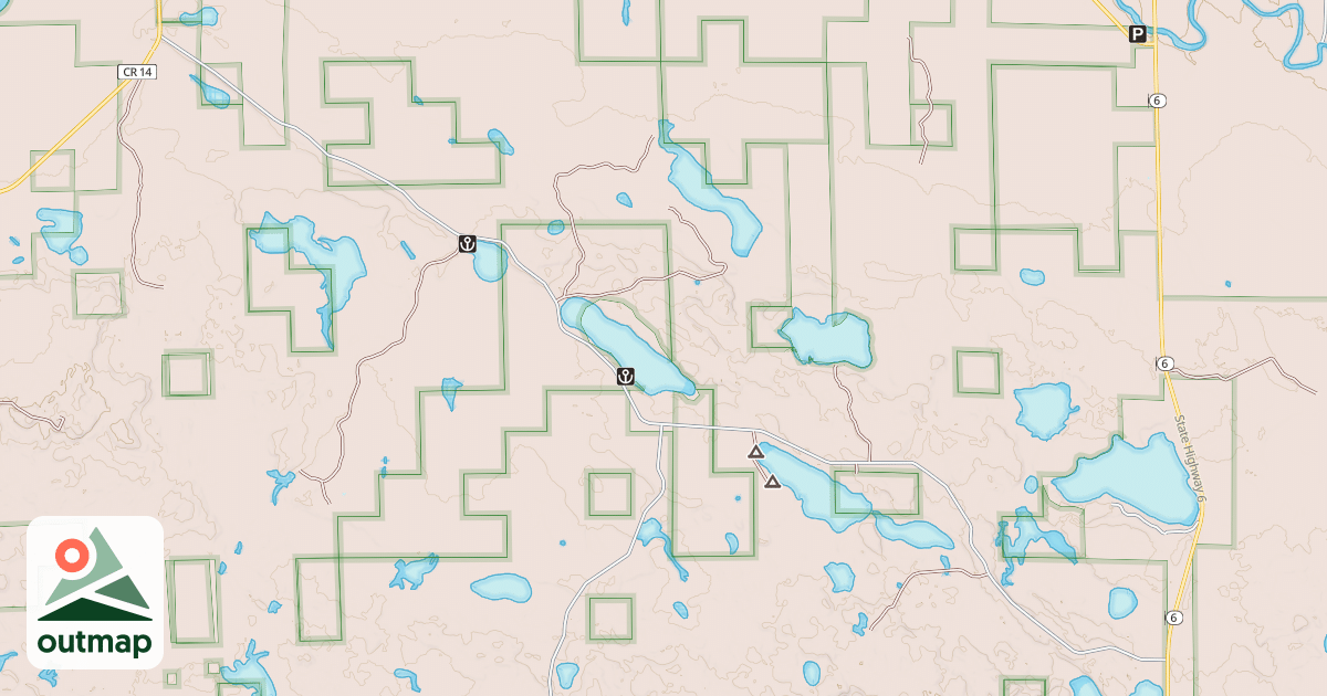 Map of CAMP FIVE ROAD