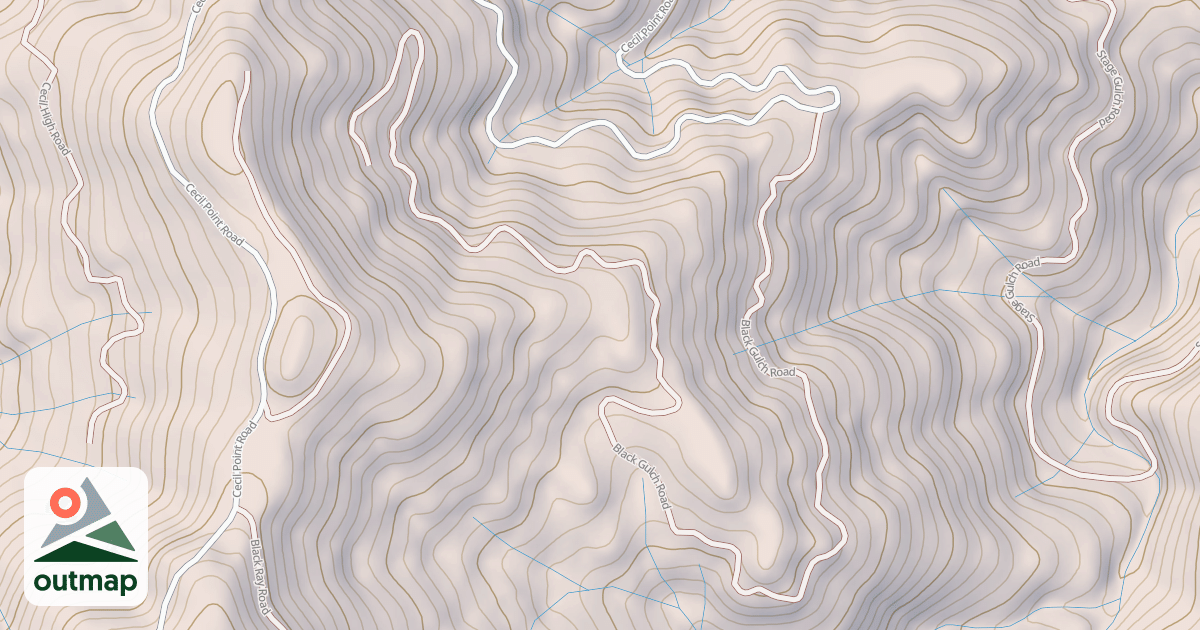 Map of BLACK GULCH