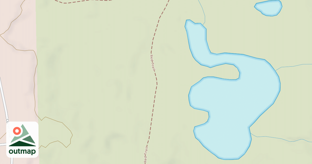 Map of Bald Mountain Rec. Area - Red Trail