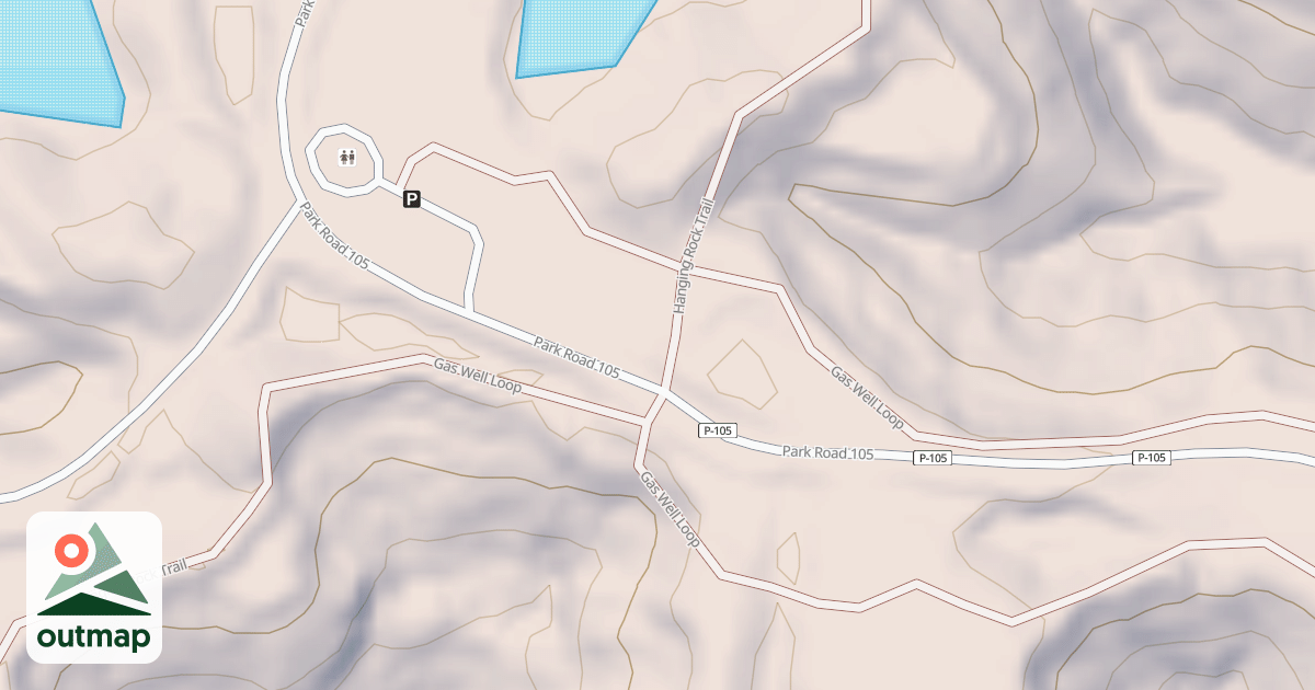 Map of Hanging Rock Loop
