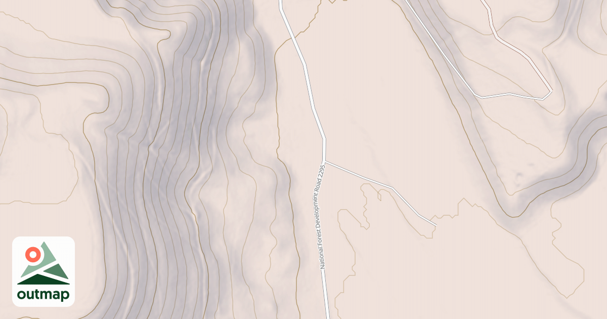 Map of ANTELOPE MOUNTAIN