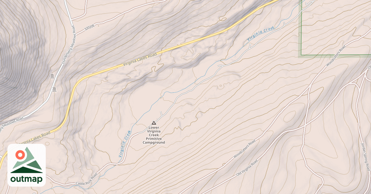 Map of CASTLE ROCK ROAD