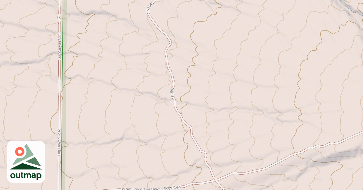 Map of LOG CANYON WATER TANK