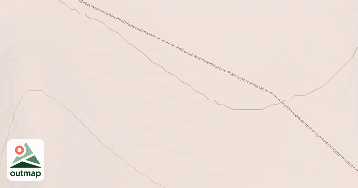 Map of Iditarod National Historic Trail