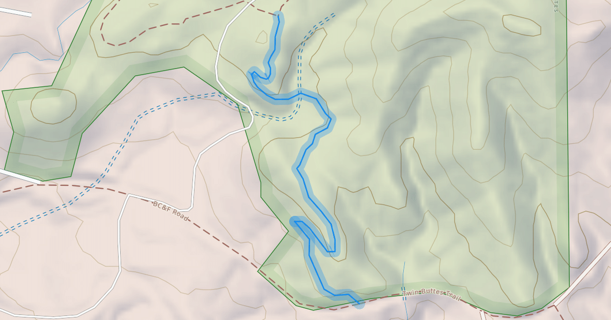 Map preview of Twin Buttes Trail