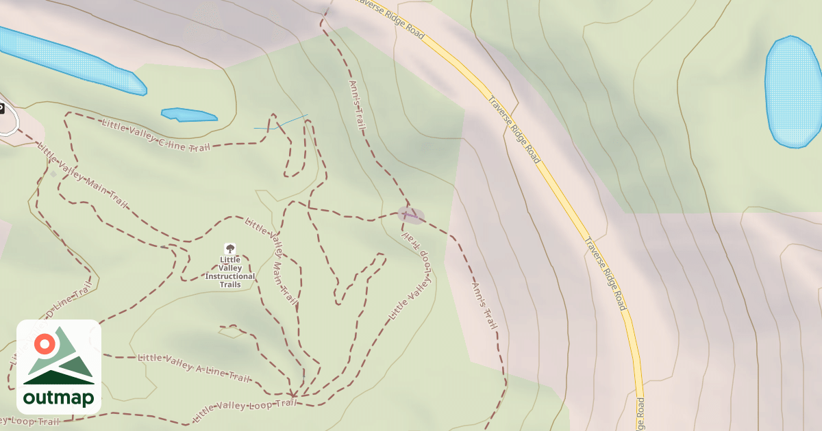 Map of Little Valley Trail