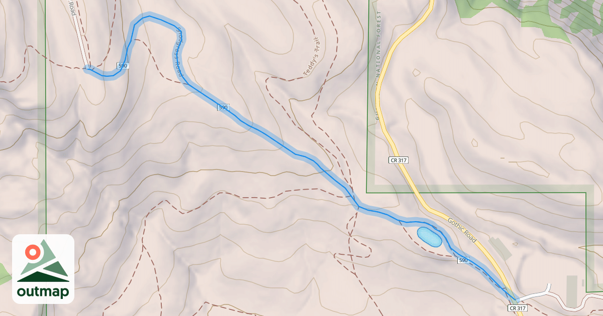 Map of Snodgrass Road