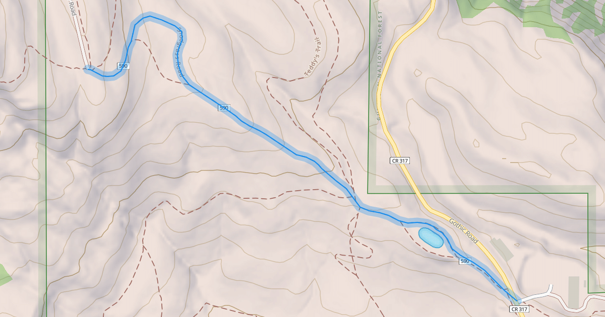 Map preview of Snodgrass Road