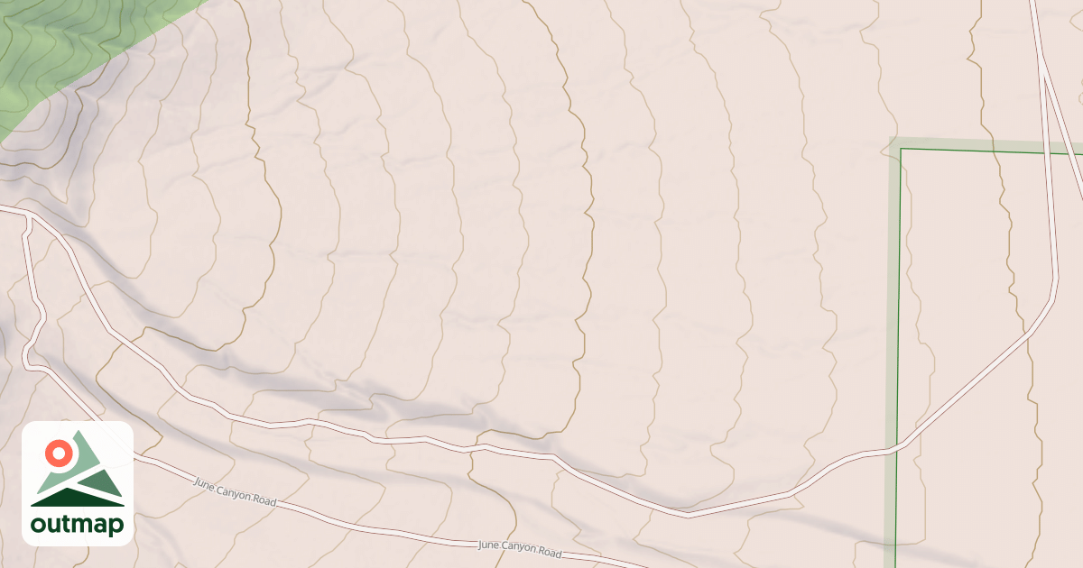 Map of JUNE CANYON