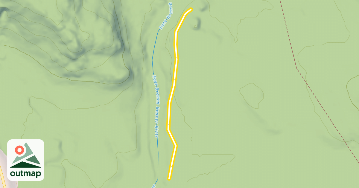 Map of Northwoods Ski Trails