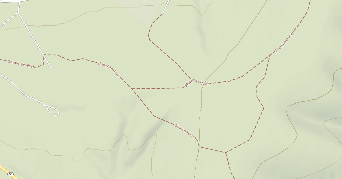 Map preview of Shawnee State Park Trails