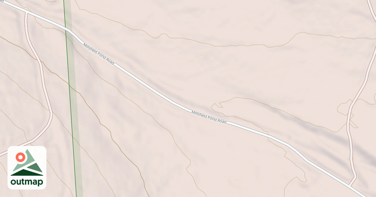 Map of Millsfield Pond Rd