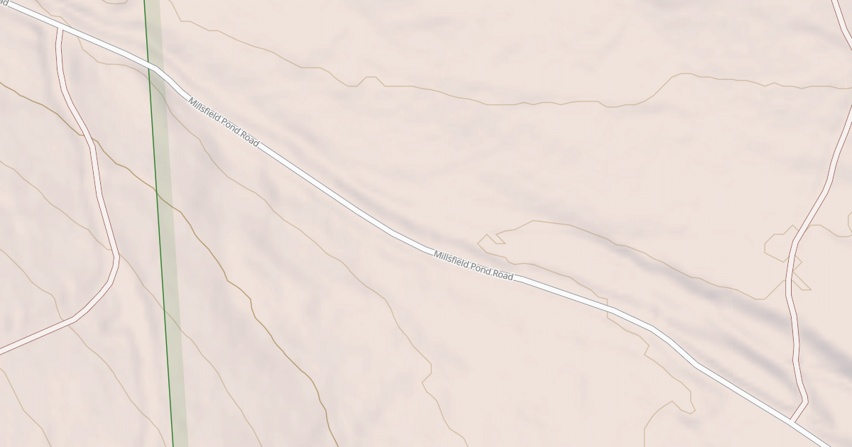 Map preview of Millsfield Pond Rd