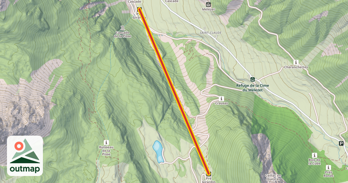 Map of Pré Girardin