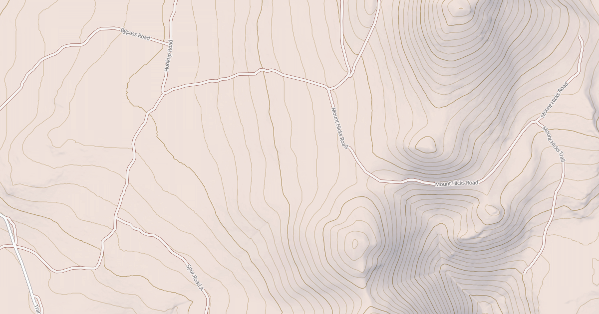 Map preview of MT. HICKS ROAD