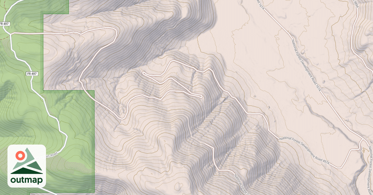 Map of EMERY CREEK DESERT MOUNTAIN