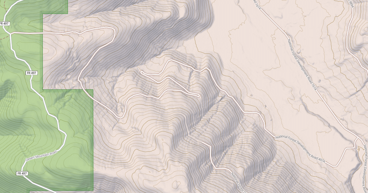 Map preview of EMERY CREEK DESERT MOUNTAIN