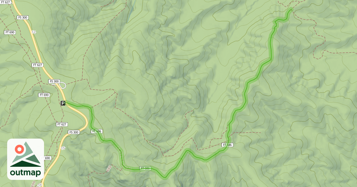 Map of Garber Trail 686