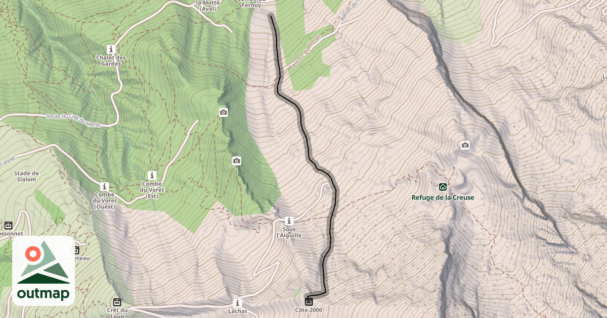 Map of Lapiaz