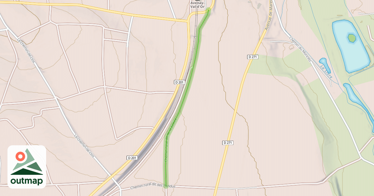 Map of Chemin rural dit de la Justice