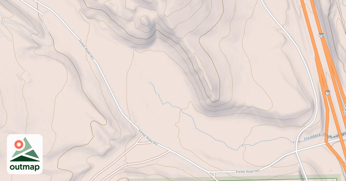 Map of STODDARD CREEK