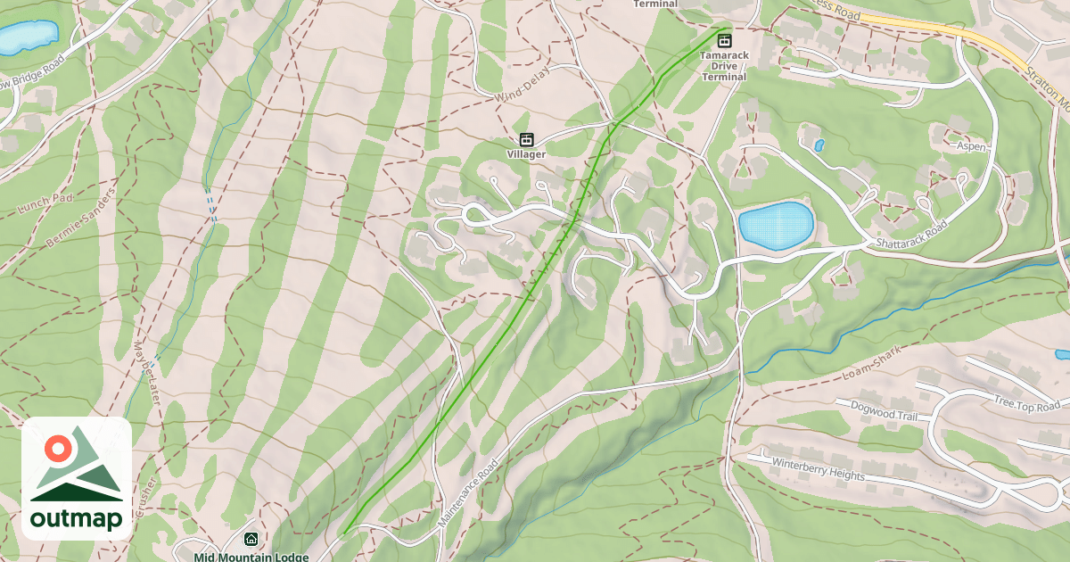 Map of Lower Tamarack