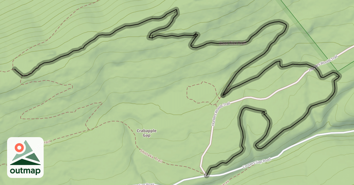 Map of Deer Tick Trail