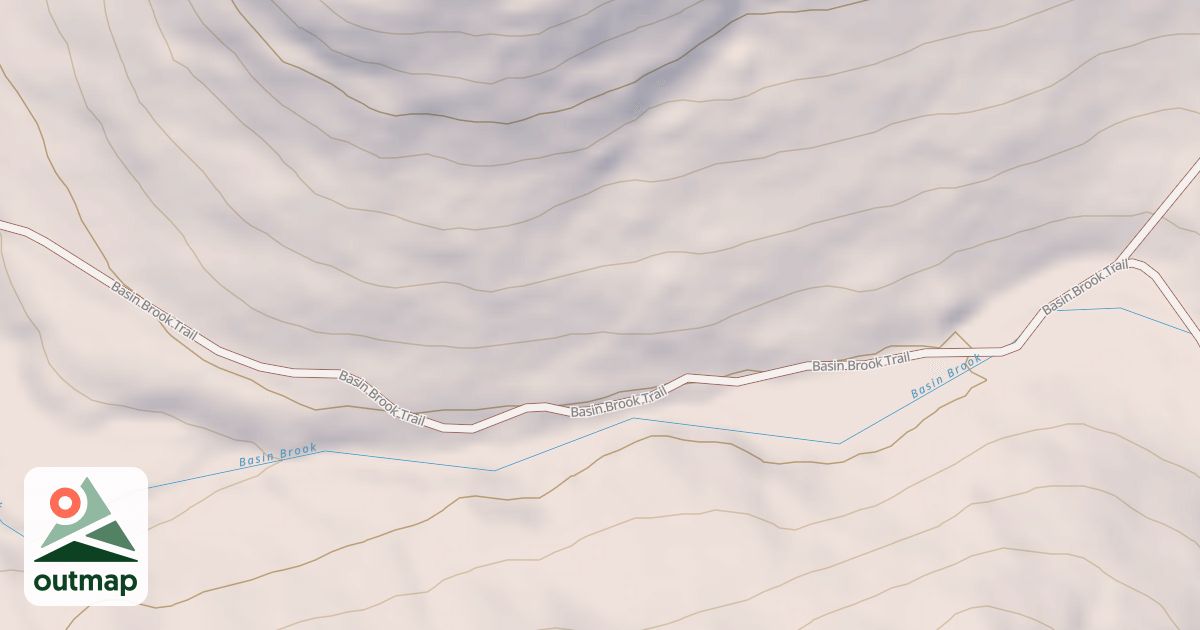 Map of Basin Brook Trail