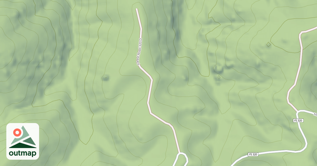 Map of MOUNT HERMAN SPUR NORTH