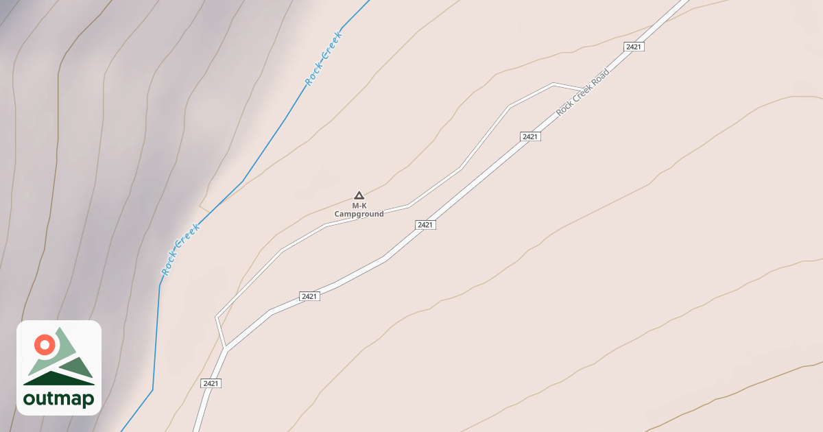 Map of M K CAMPGROUND