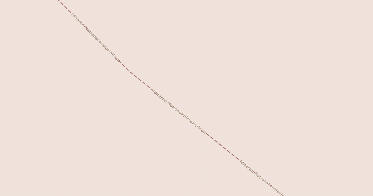 Map preview of Willow to Nome Winter Trail