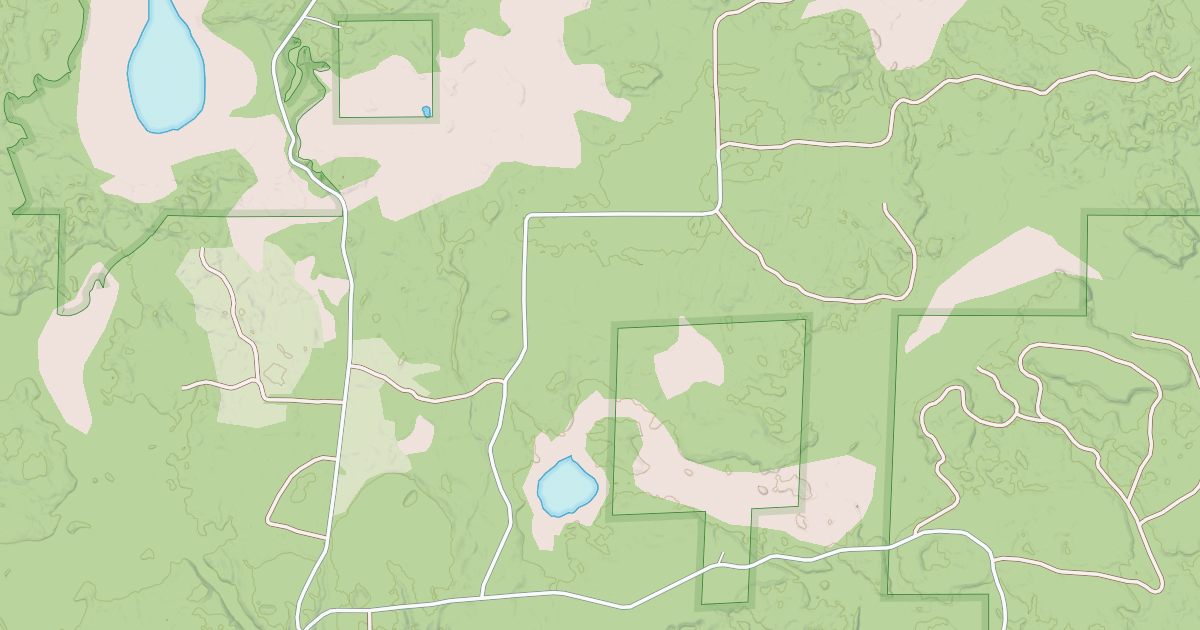 Map preview of MORGAN LAKE SPUR ROAD