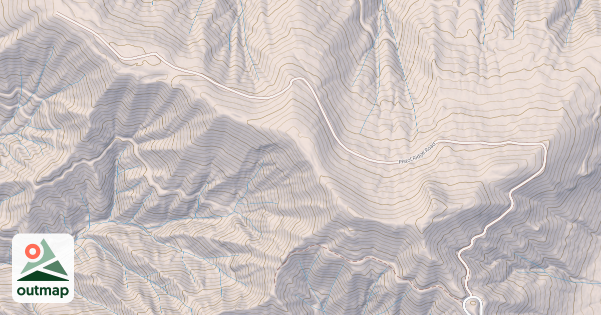 Map of PISTOL RIDGE