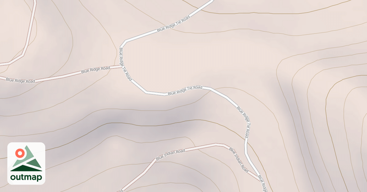 Map of BLUE RIDGE TIE