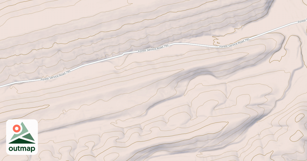 Map of RIGHT PRONG BEAR CREEK