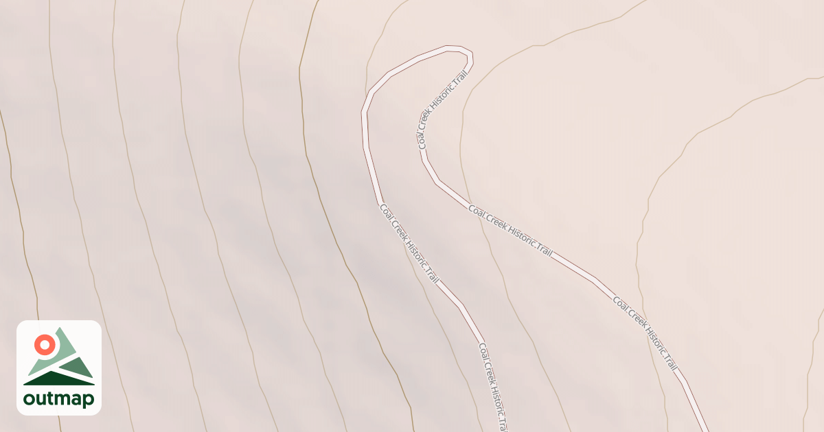 Map of Coal Creek Upper Road