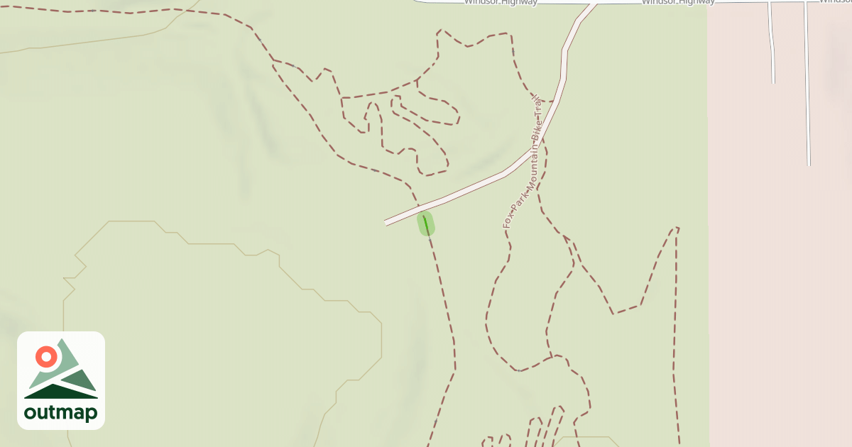 Map of Fox Park Mountain Bike Trail