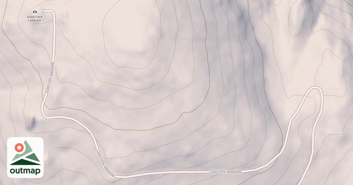 Map of GOLD FORK LOOKOUT