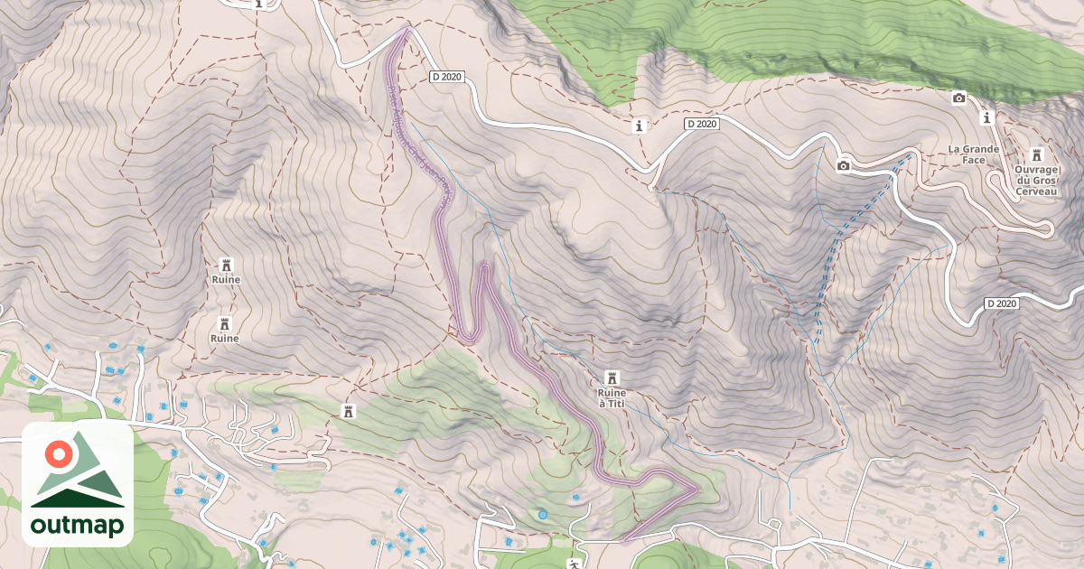Map of Piste Adjudant-Chef Jean-Paul Siri