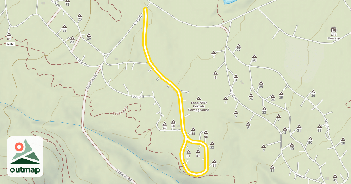 Map of Loop B
