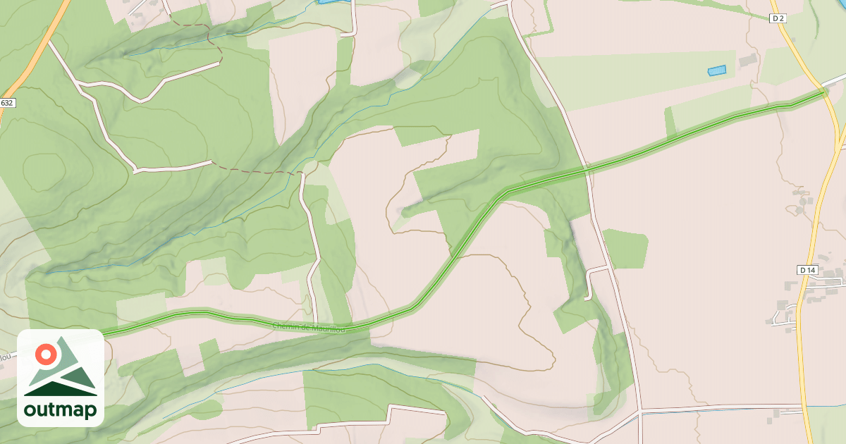 Map of Chemin de Maurillou
