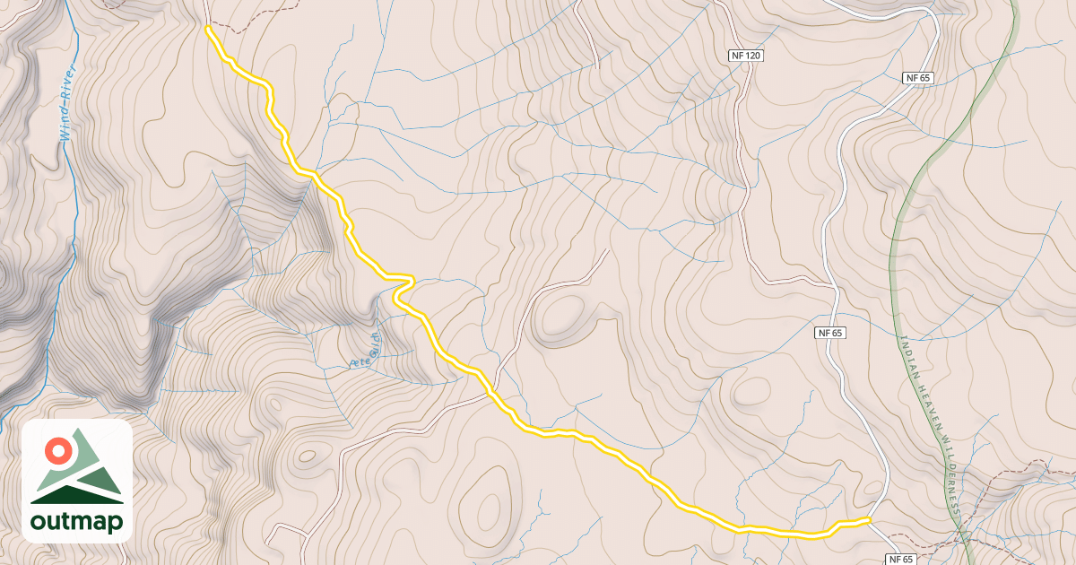 Map of McClellan Meadows Trail #157