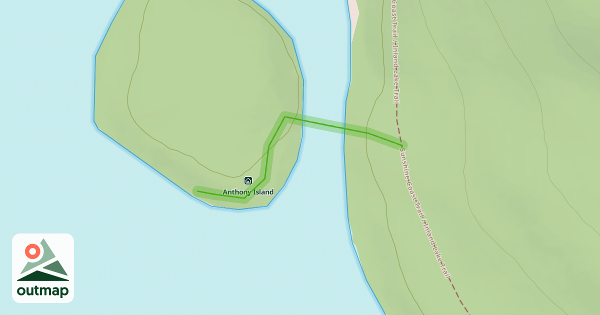 Map of Anthony Island Trail