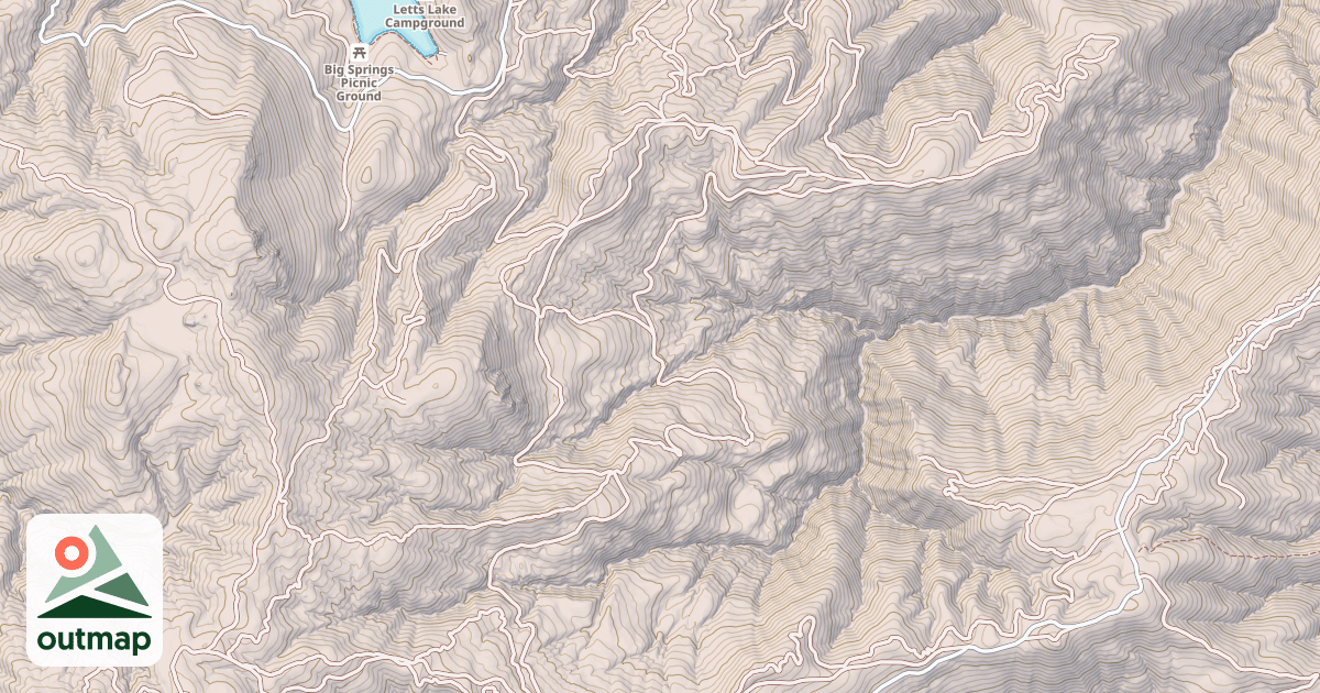 Map of MINER RIDGE