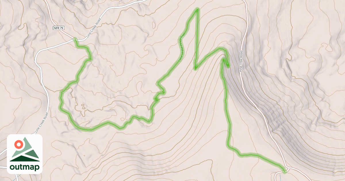 Map of Lake of the Pines Trail