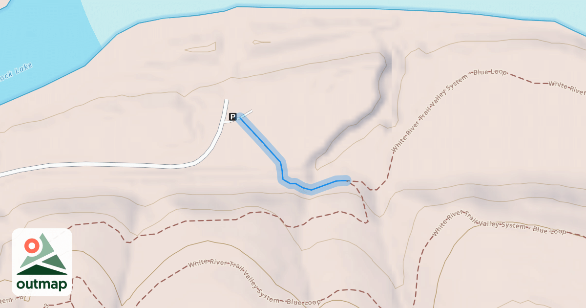 Map of White River Valley Trail System - Trailhead Access