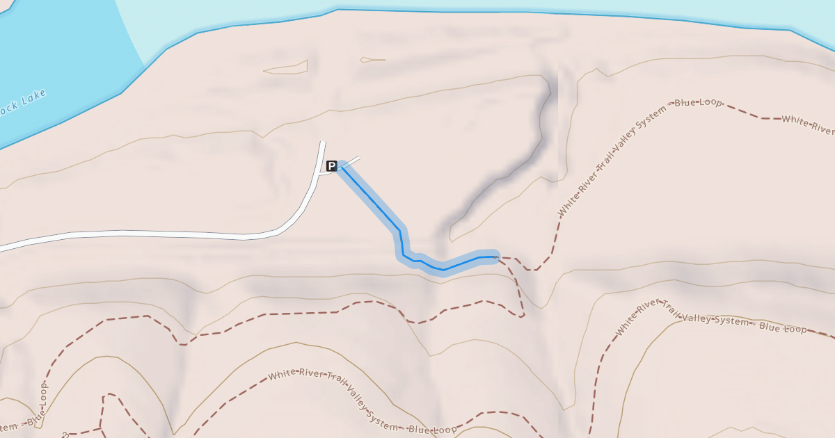 Map preview of White River Valley Trail System - Trailhead Access