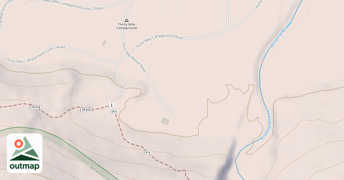 Map of THIRTY MILE RESORT